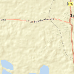 Zaklików Street Map