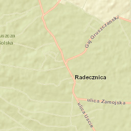 Radecznica Street Map