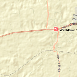 Werbkowice Street Map