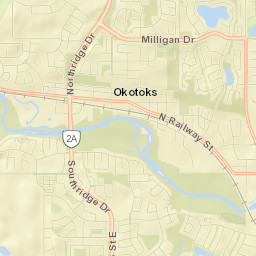Okotoks Street Map