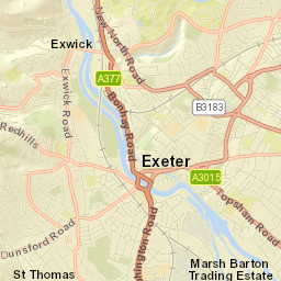 Exeter Street Map