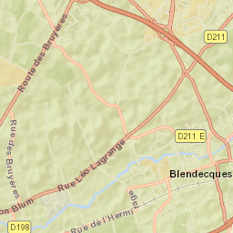 Wizernes Street Map