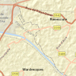 Renescure Street Map