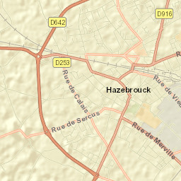 Hazebrouck Street Map
