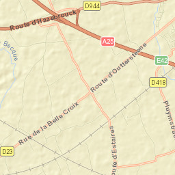 Méteren Street Map