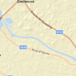 Deûlémont Street Map