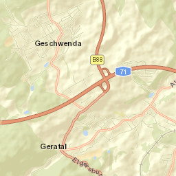 Geraberg Street Map