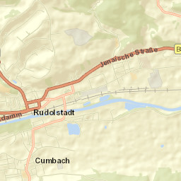 Rudolstadt Street Map