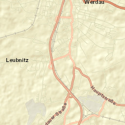 Werdau Street Map