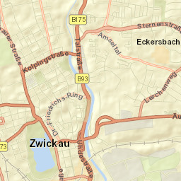 Zwickau Street Map