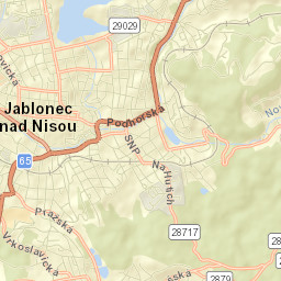 Jablonec nad Nisou Street Map