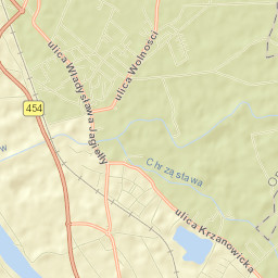 Czarnowąsy Street Map