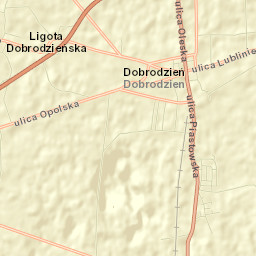 Dobrodzień Street Map