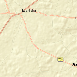 Iwaniska Street Map