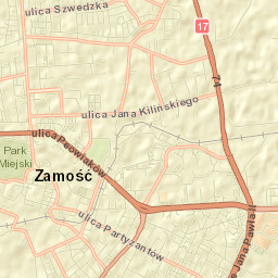 Zamość Street Map