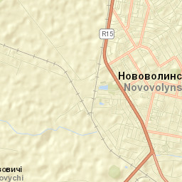 Novovolyns’k Street Map