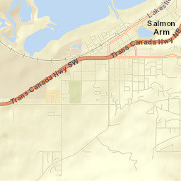 Salmon Arm Street Map