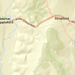 Newton Poppleford Street Map