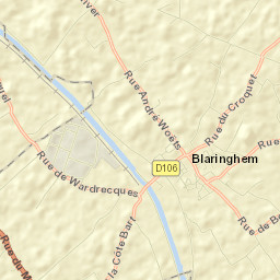 Blaringhem Street Map
