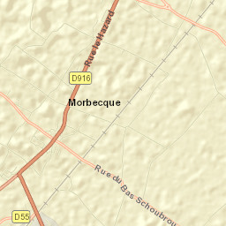 Morbecque Street Map