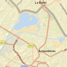 Armentières Street Map