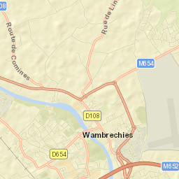 Wambrechies Street Map