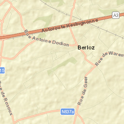 Berloz Street Map