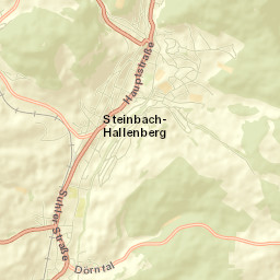 Steinbach-Hallenberg Street Map