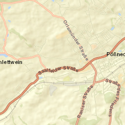 Pößneck Street Map