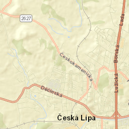 Česká Lípa Street Map