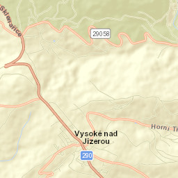 Vysoké nad Jizerou Street Map