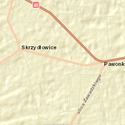 Pawonków Street Map