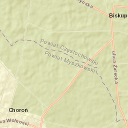 Choroń Street Map