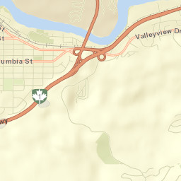 Kamloops Street Map