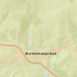 Moretonhampstead Street Map
