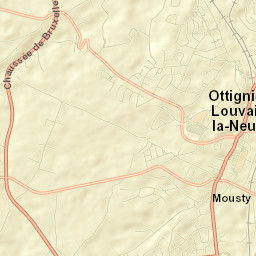 Ottignies Street Map