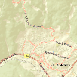Zella-Mehlis Street Map