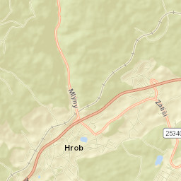 Hrob Street Map