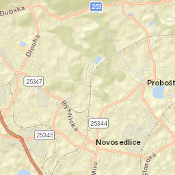 Proboštov Street Map