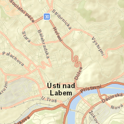 Okres Ústí nad Labem Street Map