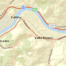 Velké Březno Street Map