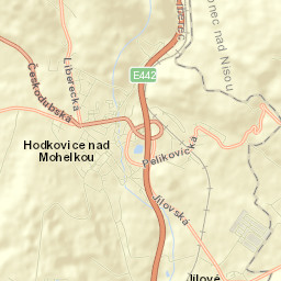 Hodkovice nad Mohelkou Street Map