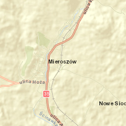 Mieroszów Street Map