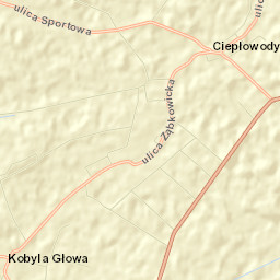 Ciepłowody Street Map