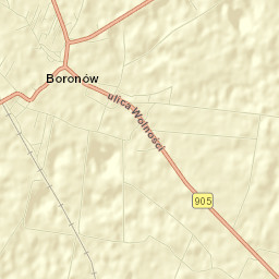 Boronów Street Map