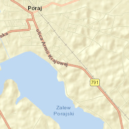 Poraj Street Map