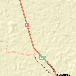 Łabunie Street Map