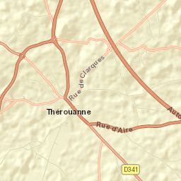 Thérouanne Street Map