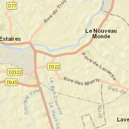 Estaires Street Map