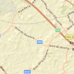 Ennetières-en-Weppes Street Map